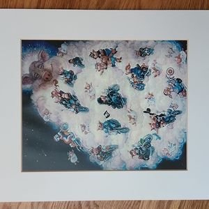 Bill Bell Motorcycle Pigs framed print